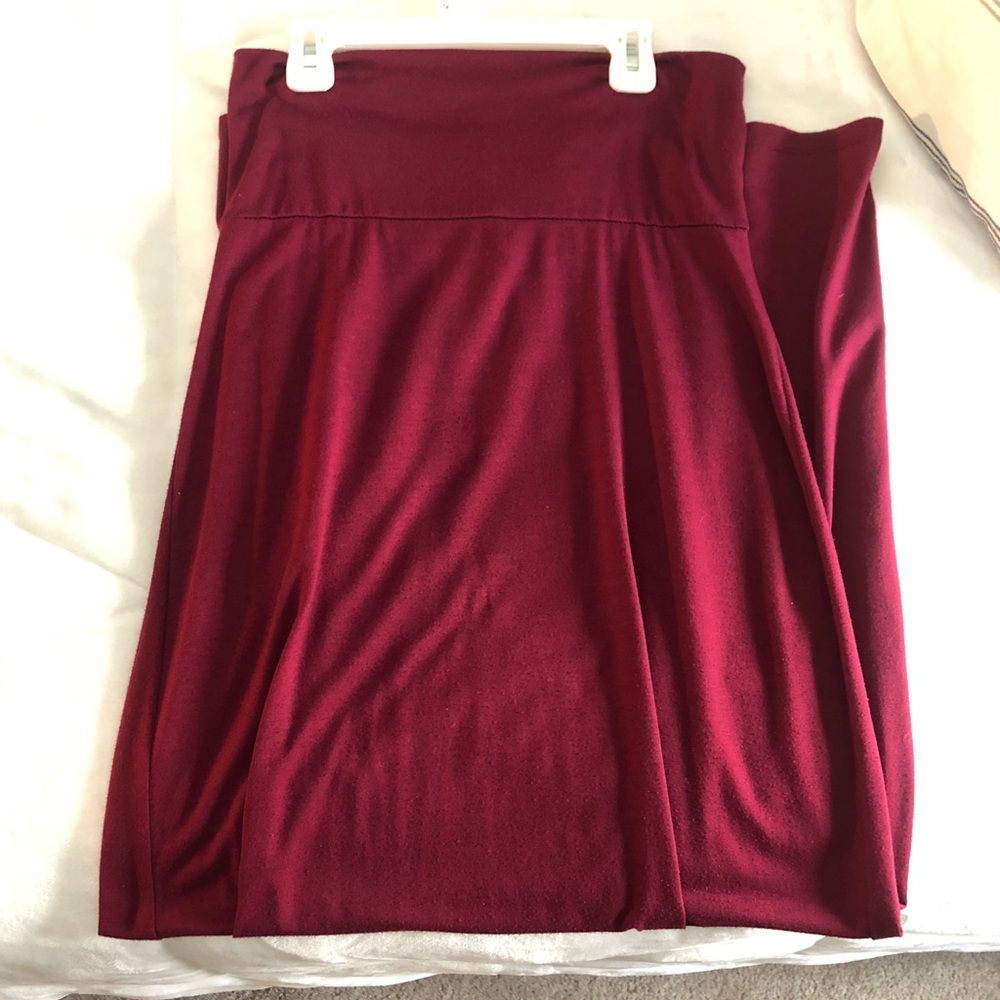 Red Maxi Skirt